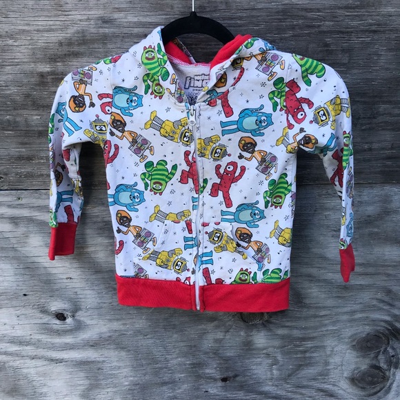 Nickelodeon Other - Yo Gabba Gabba Print Zippered Hoodie Size 5T